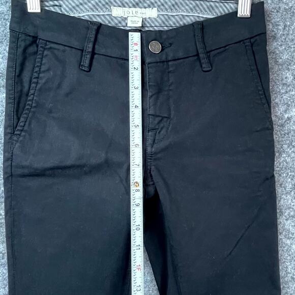 Joie Jeans Trouser Skinny Pants Womens 23 Black Cotton Stretch Mid-Rise Pockets - Picture 4 of 9